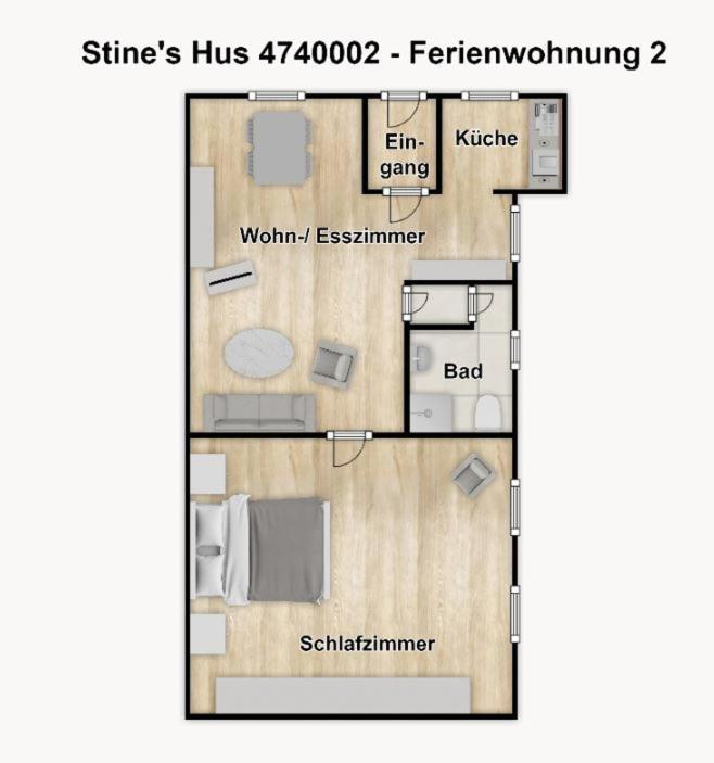 Stine'S Hus Ferienwohnung 2 Боркум Екстериор снимка